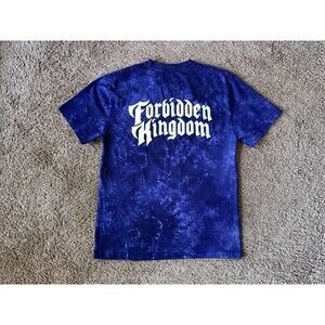 Forbidden Kingdom T-Shirt Men's Small Purple Acid Wash Short Sleeve